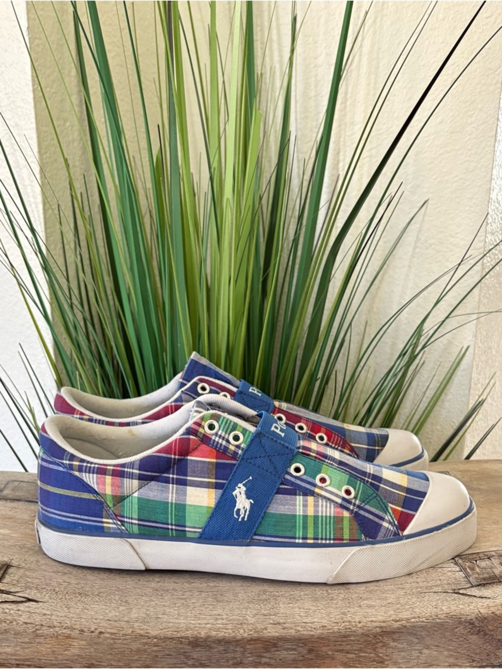 Polo Ralph Lauren Gardener Marlin Madras Sneakers